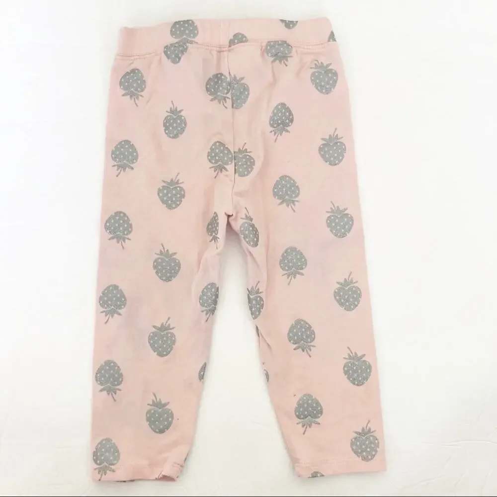 Baby Gap Lot of 2 Pineapple Leggings Purple Shorts Sz 3T